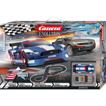 AUTORAMA ELÉTRICO CARRERA EVOLUTION BREAK AWAY 5,3M 1/32 CAR20025236 20025236